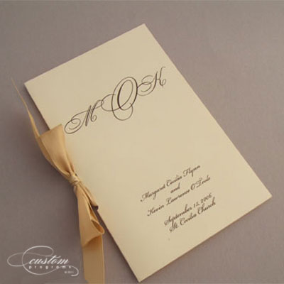 booklet wedding program