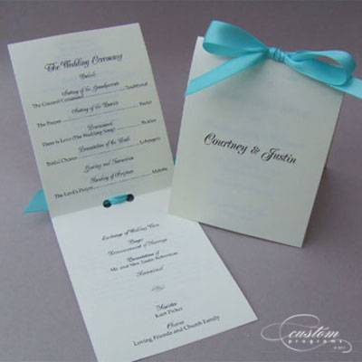 booklet wedding program