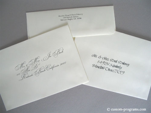Computer Calligraphy, Addressing, Calligraphy