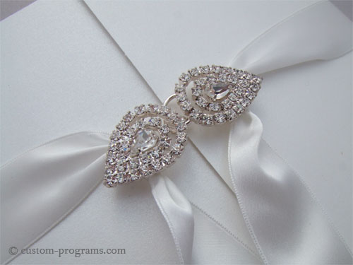 Couture Invitations, Silk Box and Rhinestone Invitations