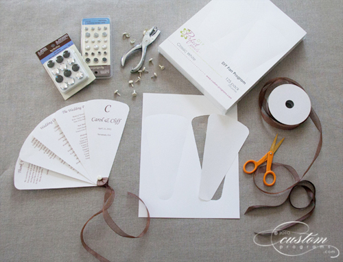 diy fan program, DIY wedding programs, DIY wedding, Do it Yourself Wedding, printed wedding programs, wedding program fans
