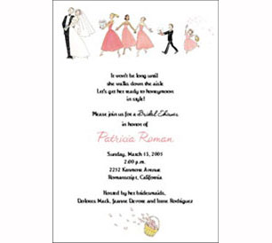 Bridal Shower, printed invitation cards