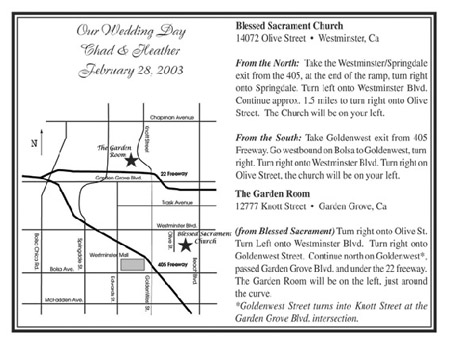 Deluxe Wedding Map