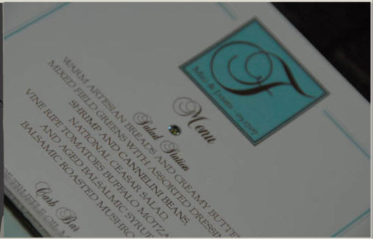 swarovski crystal menus