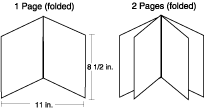 Booklet wedding program layout diagram