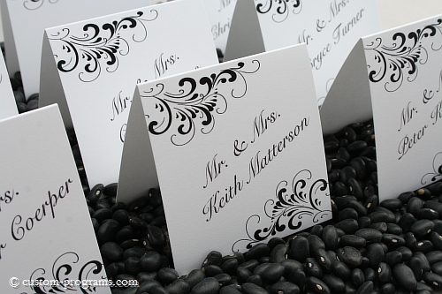 placecards, escort cards, name cards, 3x3 tented placecards