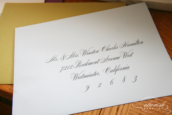 Addressing, Calligraphy