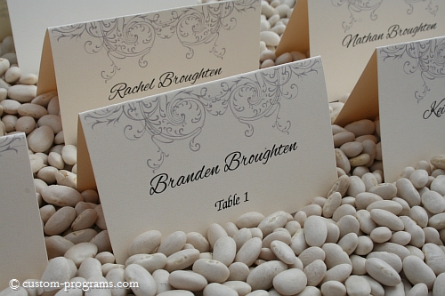 escort cards, name cards, placecards, filigree placecards