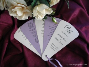 Wedding Fan Program, Fan Programs